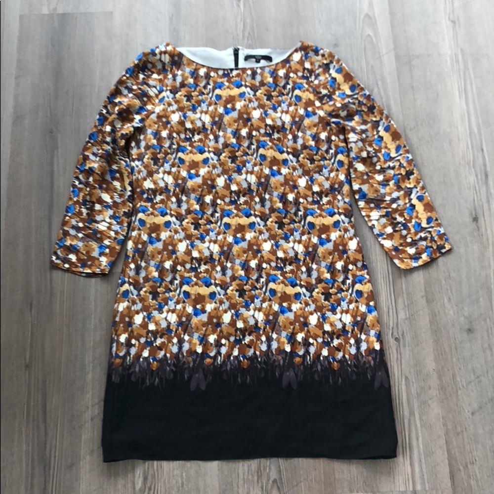 Tibi Silk Floral Ombré Shift Dress, Size 4